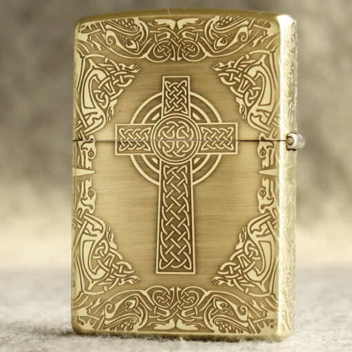Zippo Armor Brass Celtic Cross - BRC65 - Hình ảnh 2