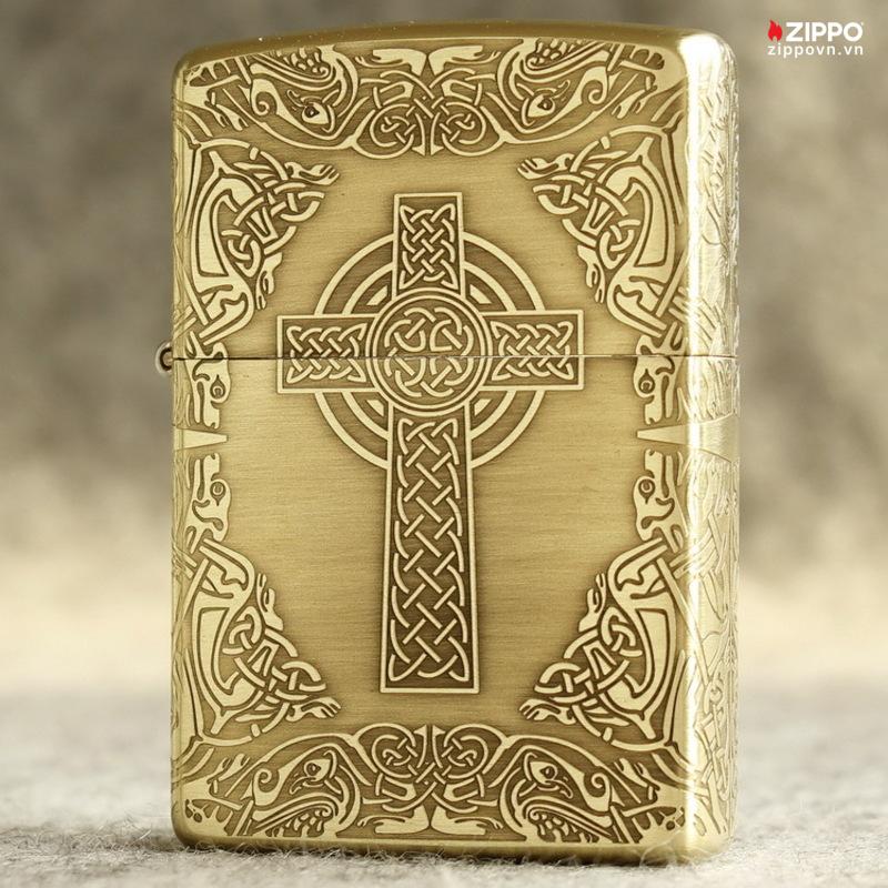Zippo Armor Brass Celtic Cross - BRC65