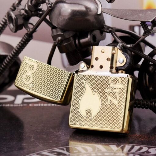 Zippo Armor Brass Classic Flame Logo - BRC78 - Hình ảnh 2