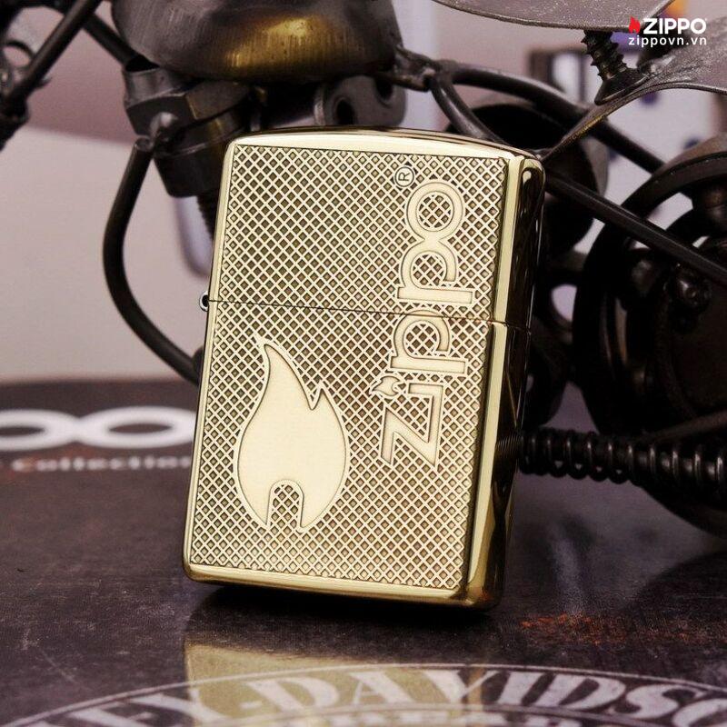 Zippo Armor Brass Classic Flame Logo - BRC78