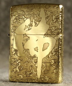 Zippo Armor Brass Cloud and Buddha Symbol- BRC92
