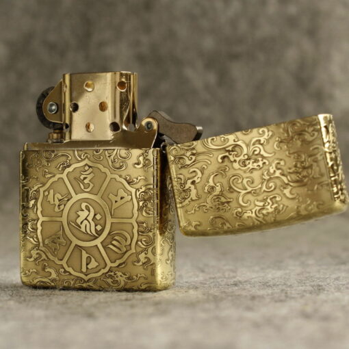 Zippo Armor Brass Cloud and Buddha Symbol- BRC92 - Hình ảnh 4