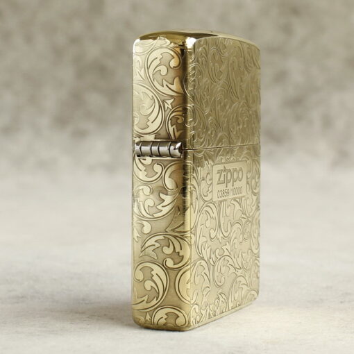 Zippo Armor Brass Floral Pattern with MD Logo - BRC95 - Hình ảnh 5