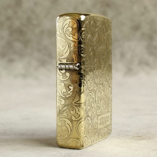 Zippo Armor Brass Floral Pattern with RB Logo - BRC95 - Hình ảnh 5