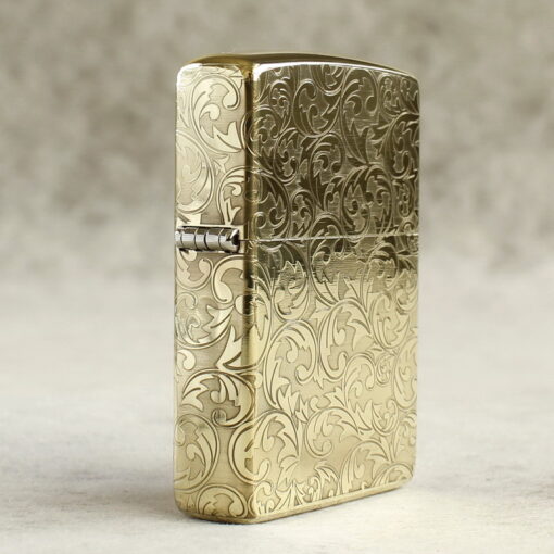 Zippo Armor Brass Floral Patterns - BRC97 - Hình ảnh 5