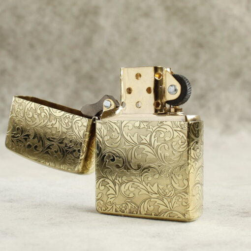 Zippo Armor Brass Floral Patterns - BRC97 - Hình ảnh 3