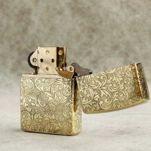 Zippo Armor Brass Floral Patterns - BRC97 - Hình ảnh 4