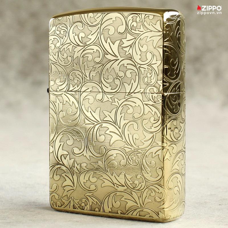 Zippo Armor Brass Floral Patterns - BRC97