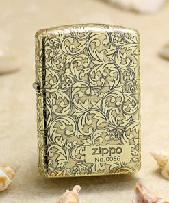Zippo Armor Brass Floral Scroll - BRC49