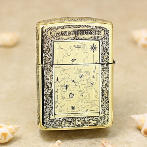 Zippo Armor Brass Game of Thrones Ice and Fire Song - BRC46 - Hình ảnh 4