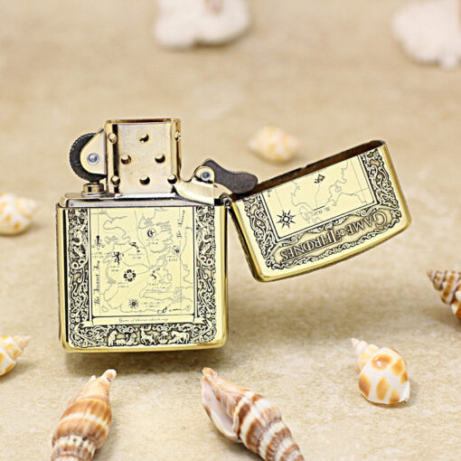 Zippo Armor Brass Game of Thrones Ice and Fire Song - BRC46 - Hình ảnh 5