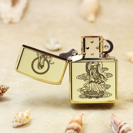 Zippo Armor Brass Guanyin - BRC53 - Hình ảnh 3