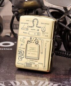 Zippo Armor Brass Inner Liner Diagram and Seal - BRC80