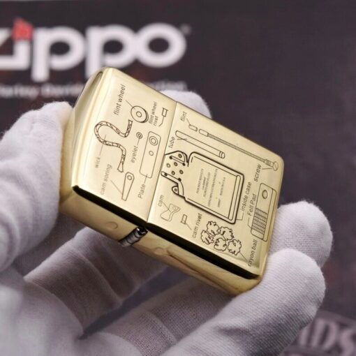 Zippo Armor Brass Inner Liner Diagram and Seal - BRC80 - Hình ảnh 4