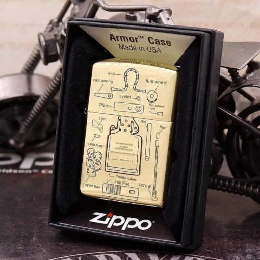 Zippo Armor Brass Inner Liner Diagram and Seal - BRC80 - Hình ảnh 7