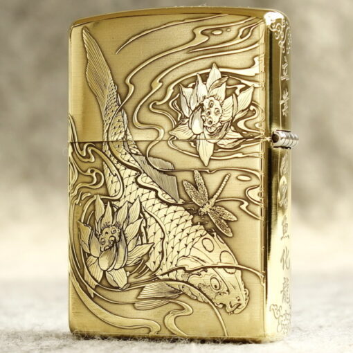 Zippo Armor Brass Leaping over the Dragon Gate - BRC71 - Hình ảnh 2