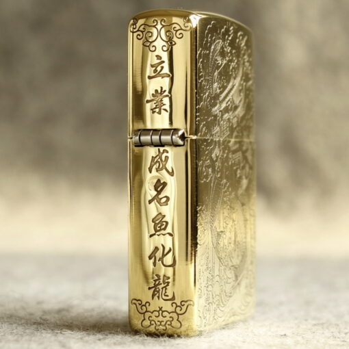 Zippo Armor Brass Leaping over the Dragon Gate - BRC71 - Hình ảnh 5
