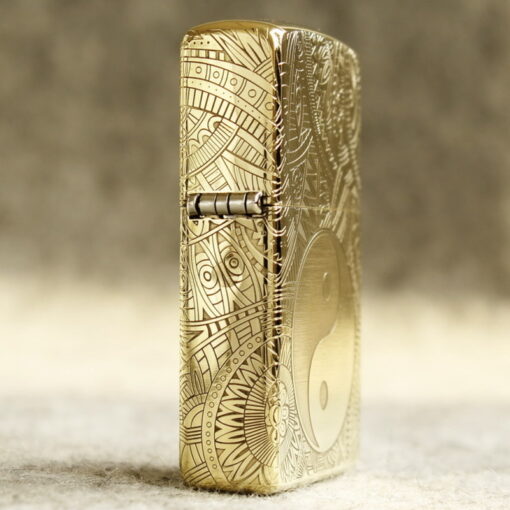 Zippo Armor Brass Yin Yang - BRC70 - Hình ảnh 5