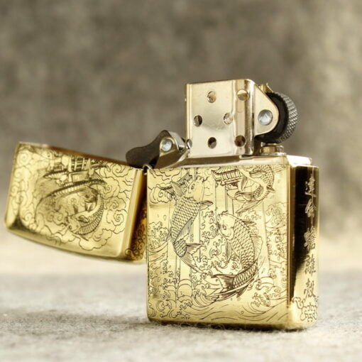 Zippo Armor Brass Leaping over the Dragon Gate - BRC71 - Hình ảnh 3