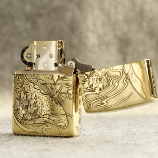 Zippo Armor Brass Leaping over the Dragon Gate - BRC71 - Hình ảnh 4