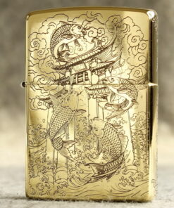 Zippo Armor Brass Leaping over the Dragon Gate - BRC71