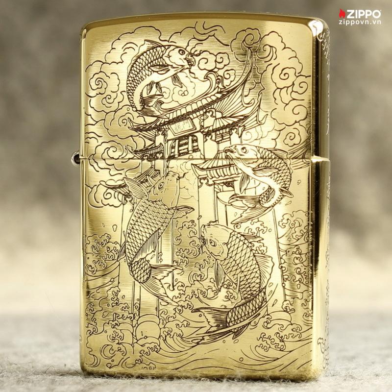 Zippo Armor Brass Leaping over the Dragon Gate - BRC71