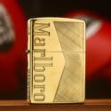 Zippo Armor Brass Marlboro Crest - BRC112