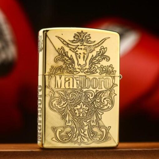 Zippo Armor Brass Marlboro Crest - BRC112 - Hình ảnh 2