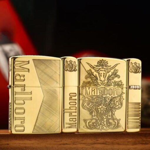 Zippo Armor Brass Marlboro Crest - BRC112 - Hình ảnh 5
