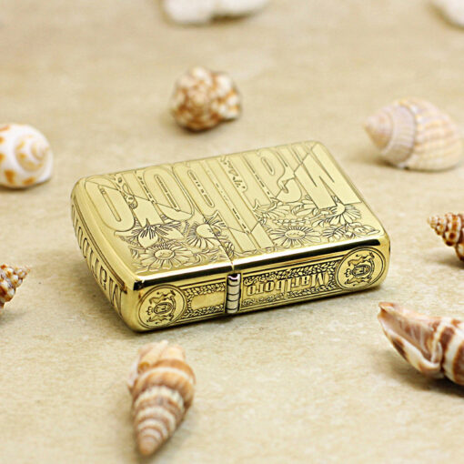 Zippo Armor Brass Marlboro Pattern - BRC47 - Hình ảnh 5