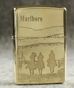 Zippo Armor Brass Marlboro Western Cowboy - BRC100