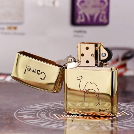 Zippo Armor Brass Picasso Camel Art - BRC79 - Hình ảnh 2