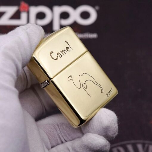 Zippo Armor Brass Picasso Camel Art - BRC79 - Hình ảnh 3