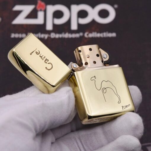Zippo Armor Brass Picasso Camel Art - BRC79 - Hình ảnh 4