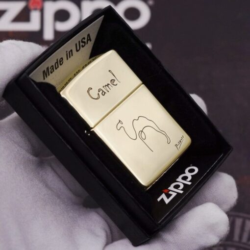 Zippo Armor Brass Picasso Camel Art - BRC79 - Hình ảnh 5