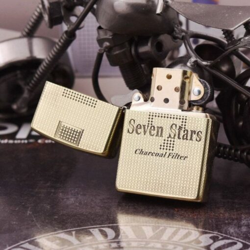 Zippo Armor Brass Seven-Star Cigarette Label- BRC77 - Hình ảnh 2