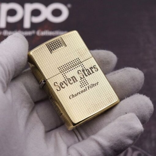Zippo Armor Brass Seven-Star Cigarette Label- BRC77 - Hình ảnh 3