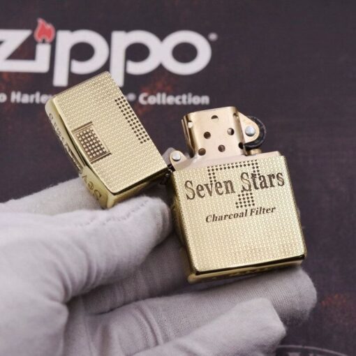 Zippo Armor Brass Seven-Star Cigarette Label- BRC77 - Hình ảnh 4