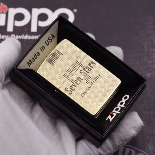 Zippo Armor Brass Seven-Star Cigarette Label- BRC77 - Hình ảnh 8