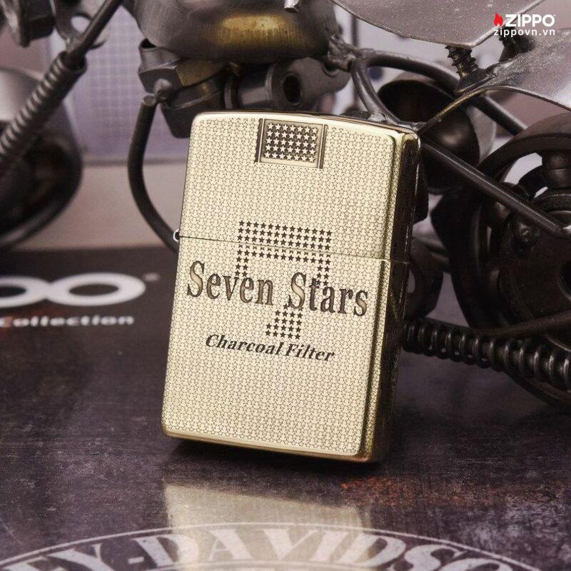 Zippo Armor Brass Seven-Star Cigarette Label- BRC77