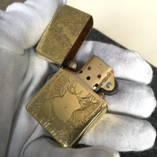 Zippo Armor Brass Skull and Beauty - BRC87 - Hình ảnh 4