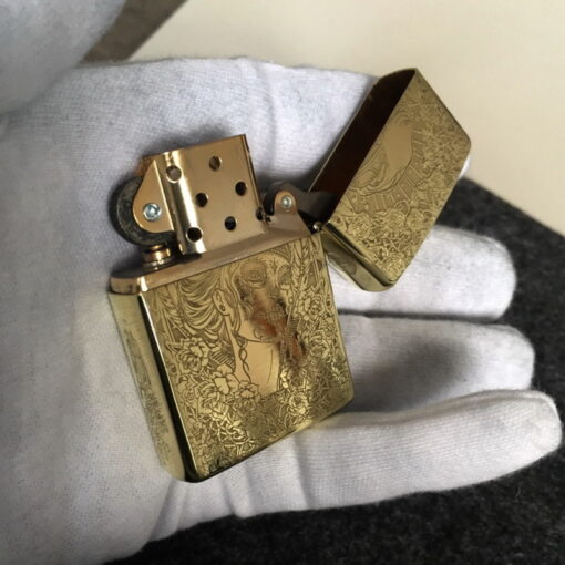 Zippo Armor Brass Skull and Beauty - BRC87 - Hình ảnh 5