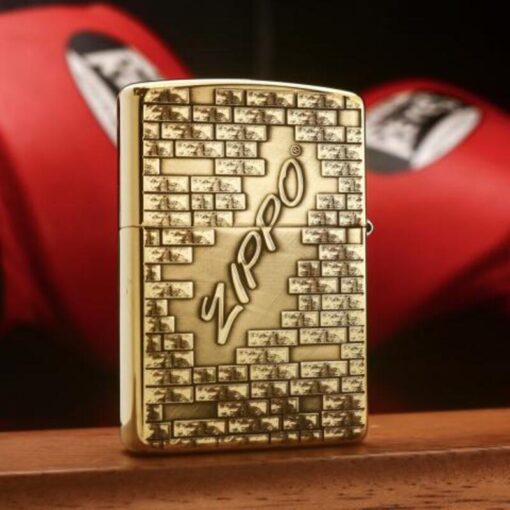 Zippo Armor Brass Wall Logo - BRC107 - Hình ảnh 2