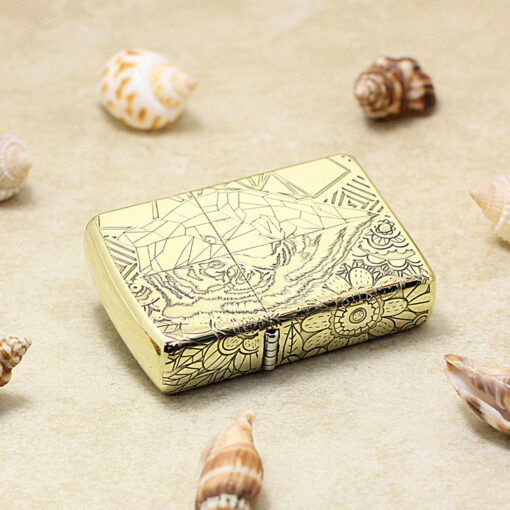 Zippo Armor Brass Wild Geometry Tiger - BRC50 - Hình ảnh 4