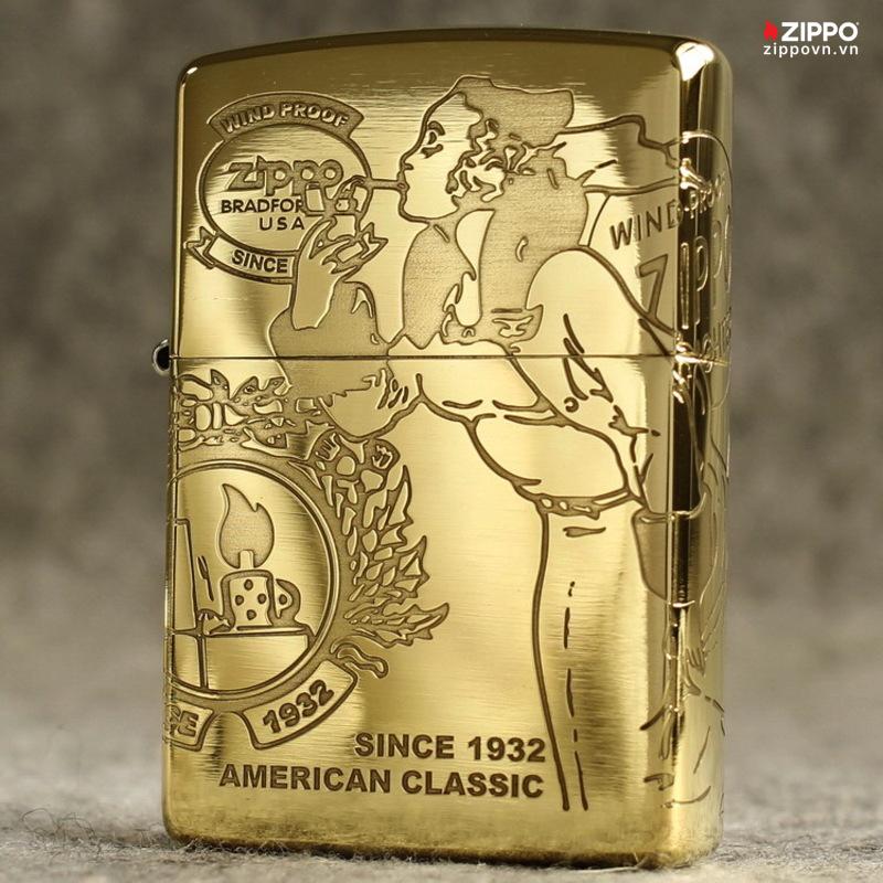 Zippo Armor Brass Windy Design - BRC88