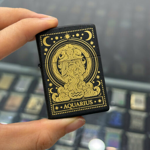 Zippo Bảo Bình Aquarius - ZS11 - Hình ảnh 2