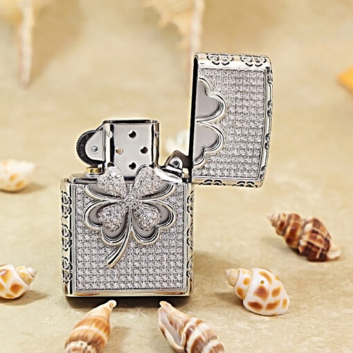 Zippo Diamond Lucky Clover - OP17 - Hình ảnh 3