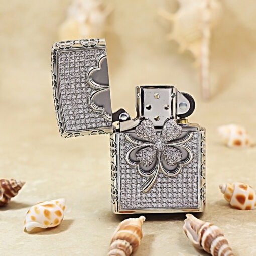 Zippo Diamond Lucky Clover - OP17 - Hình ảnh 2