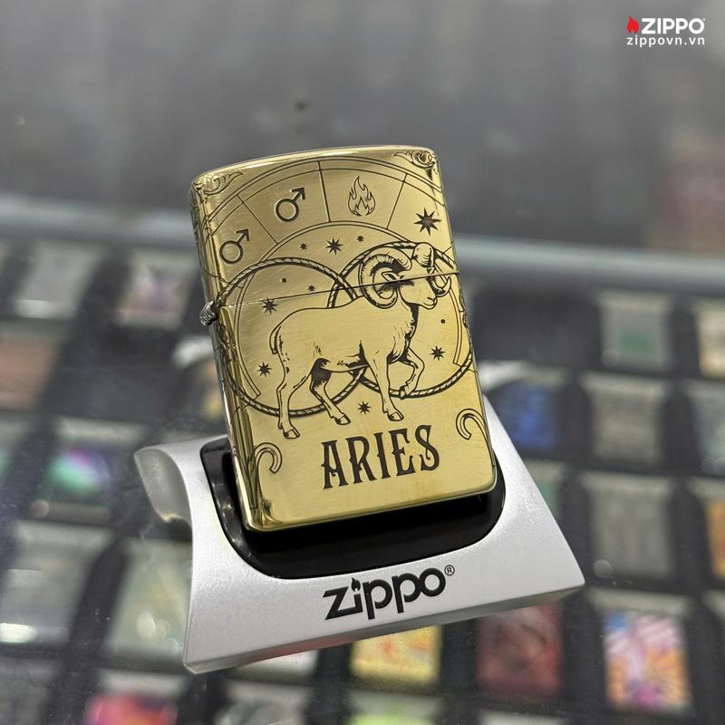 Zippo Brass Bạch Dương Aries - ZSB01