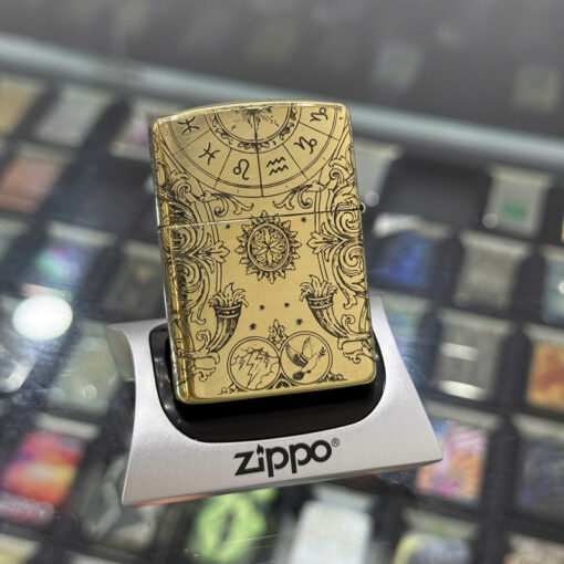 Zippo Brass Bảo Bình Aquarius - ZSB11 - Hình ảnh 2